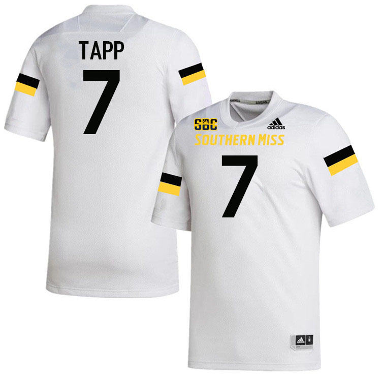 Southern Miss Golden Eagles #7 J'Mond Tapp Jersey Football Uniforms-White